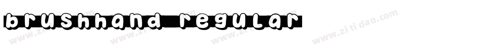 BrushHand Regular字体转换